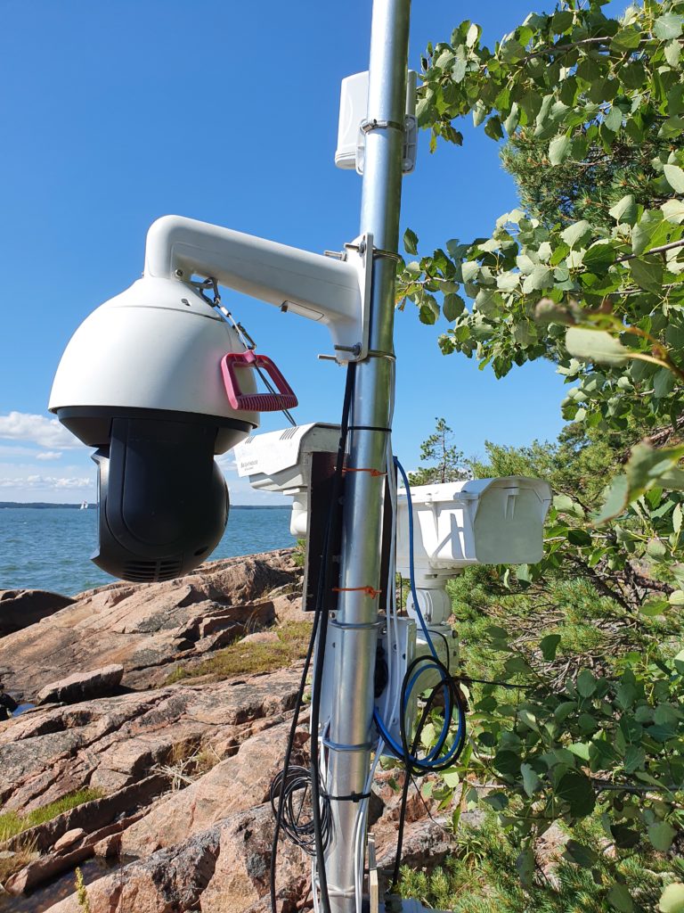 Sensor test station in the summer